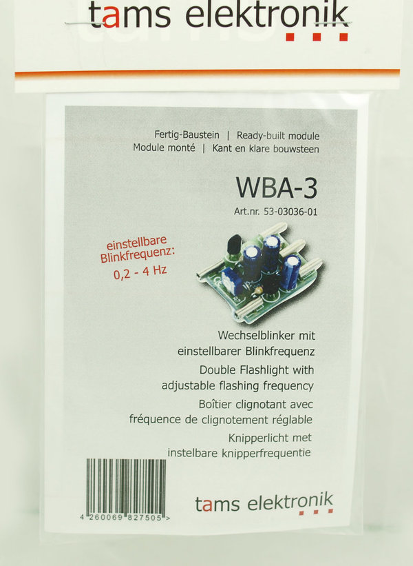 Tams 53-03036-01 Wechselblinker WBA-3 Fertig-Baustein