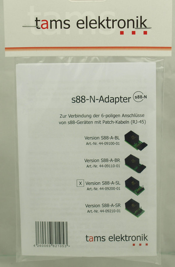 Tams 44-09200-01 s88-N-Adapter S88-A-SL EasyNet