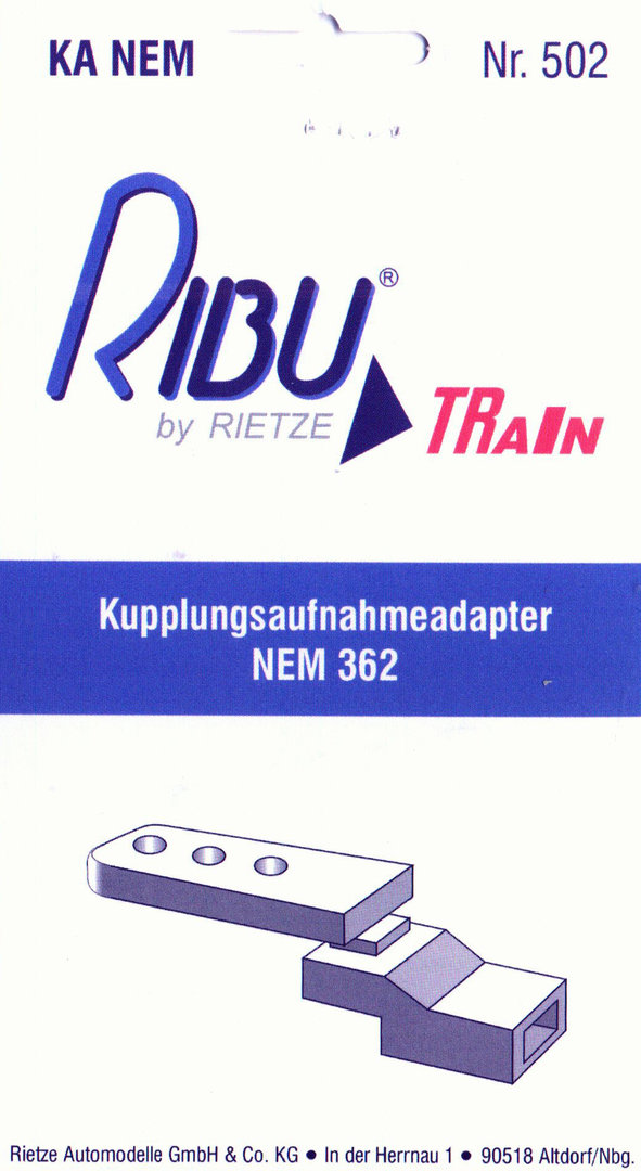 Ribu 85502 Kupplungsaufnahmeadapter NEM 362   KA-NEM 362 (5 Stück)