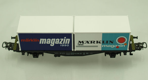 Märklin 84670 "Märklin Magazin 1990" Containertragwagen Container Carrier  OVP
