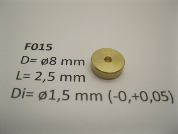 Micromotor F015 Schwungmasse Flywheels ø8 x 2,5 x ø1,5 mm